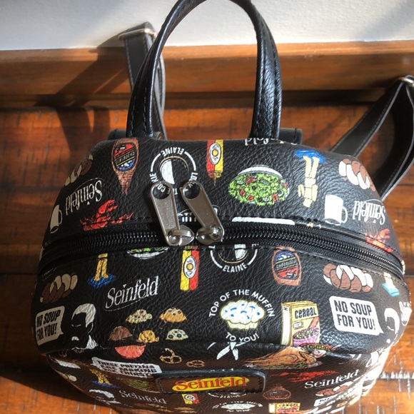 Seinfeld Themed Black Backpack - Picture 3 of 8
